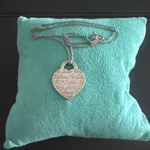 Tiffany & Co. Sterling Silver Heart Tag Necklace